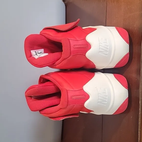 (J4) Nike Marxan Red High Top Basketball shoes sz 12