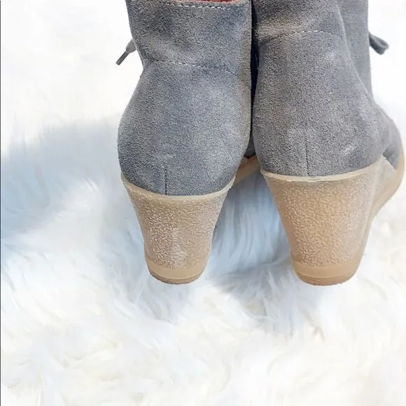 J. CREW Macalister Wedge Booties in Gray Size 6