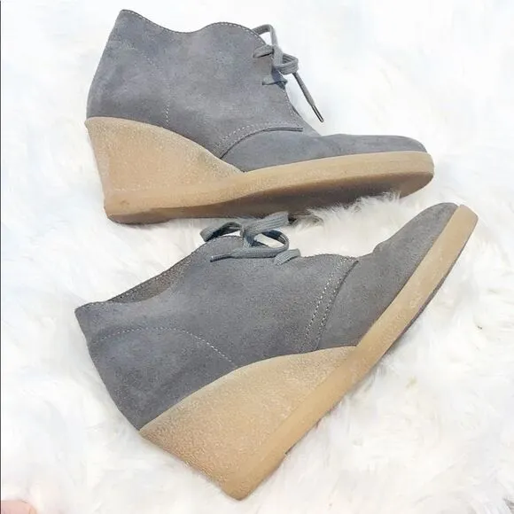 J. CREW Macalister Wedge Booties in Gray Size 6