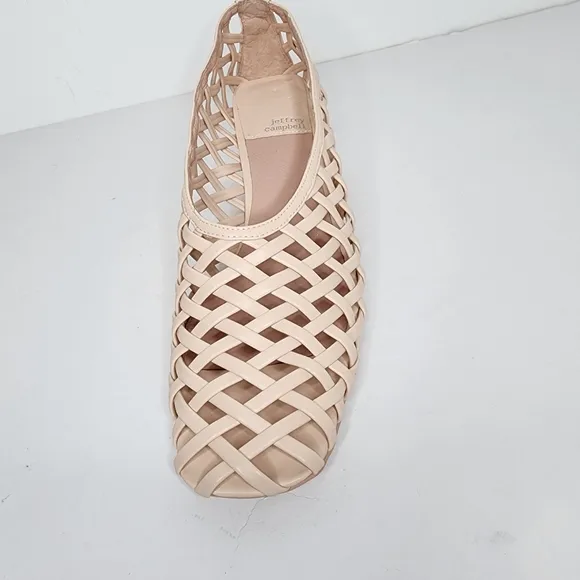 Jeffery Campbell Womens Encaged Latice Kitten Heel Pumps Size 11