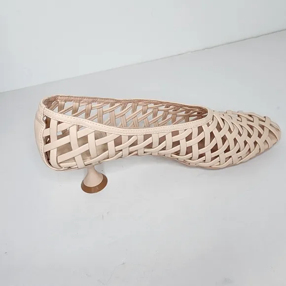 Jeffery Campbell Womens Encaged Latice Kitten Heel Pumps Size 11