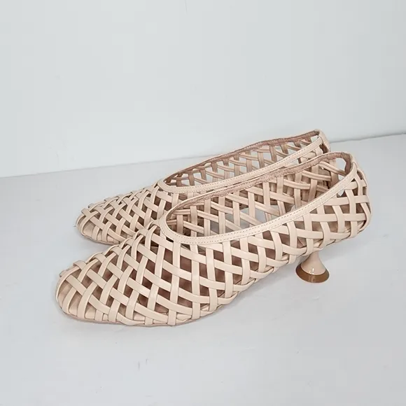 Jeffery Campbell Womens Encaged Latice Kitten Heel Pumps Size 11
