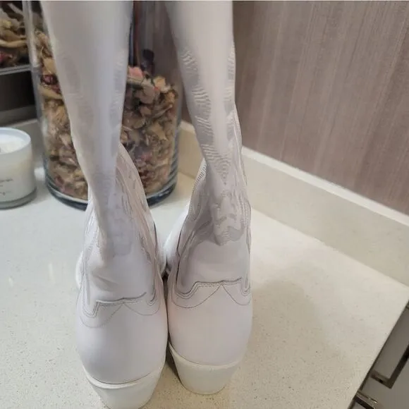 Jeffrey Campbell Dagget Boots White Beyonce Concert Size 11