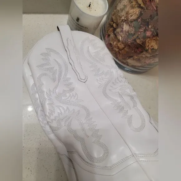 Jeffrey Campbell Dagget Boots White Beyonce Concert Size 11