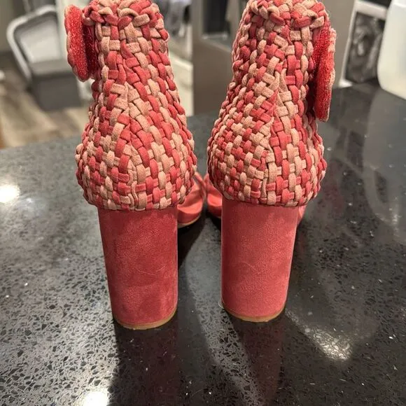 Jeffrey Campbell Lindsey Woven Braided Heel Sandals Size 6.5 EUC Womens