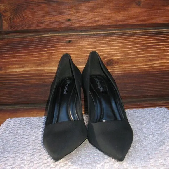Jeffrey Campbell Womens 9 Black Pointed Toe Classic Pumps Heels Shoes