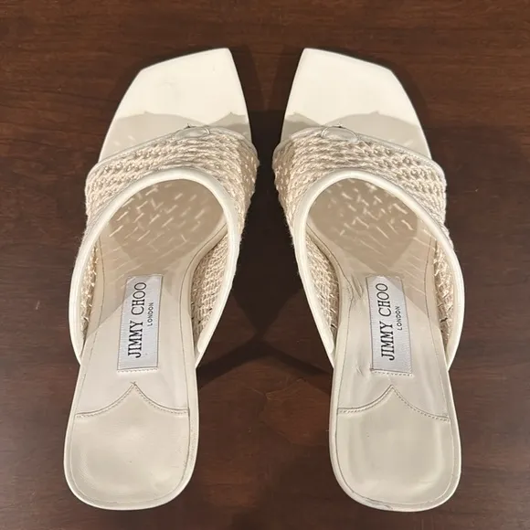 Jimmy Choo Seher nautical rope mules