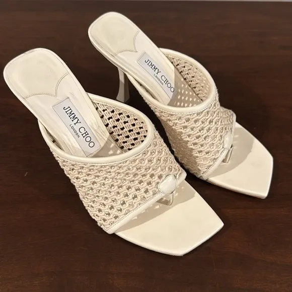 Jimmy Choo Seher nautical rope mules
