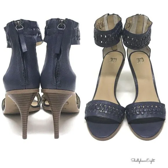JOE'S JEANS PAX Blue Ankle Strap Sandals w/BOX 9.5