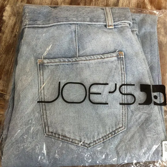 Joe's Jeans The Belted Wide Leg Jeans Acid Wash Denim Tatra Blue NWT Size 30