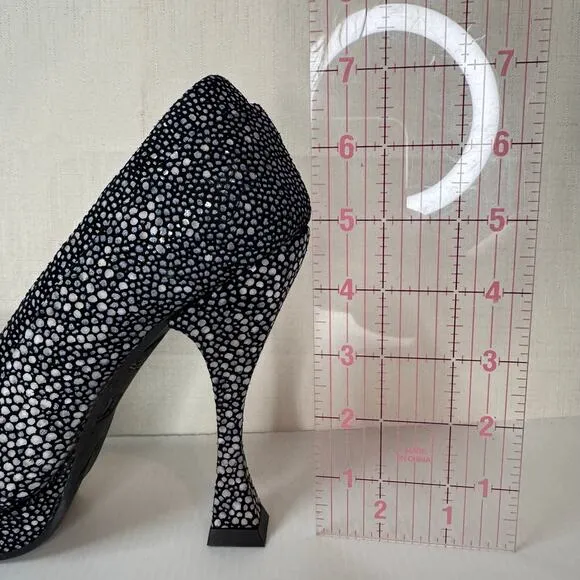 JOHN FLUEVOG Platform Heels Womens 7 Attention Paris Devilfish