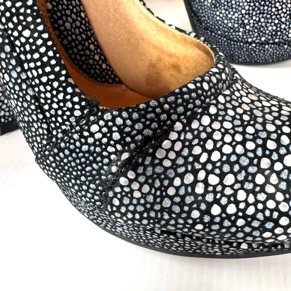 JOHN FLUEVOG Platform Heels Womens 7 Attention Paris Devilfish