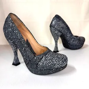 JOHN FLUEVOG Platform Heels Womens 7 Attention Paris Devilfish
