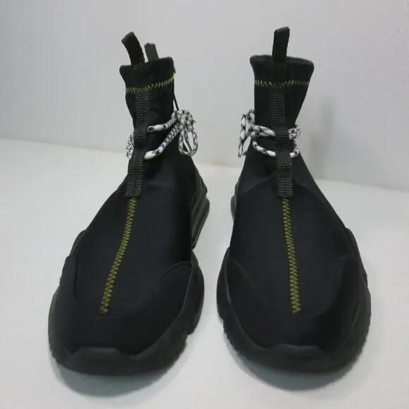 John Geiger 002 Black Lime Fabric Sports High Top Men's Footwear Shoes Sz 14