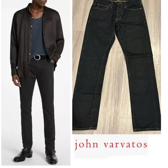 John Varvatos, 29” Waist, Men’s, Black Jeans, Straight Leg, Slim, Designer, NWT!