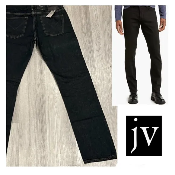 John Varvatos, 29” Waist, Men’s, Black Jeans, Straight Leg, Slim, Designer, NWT!