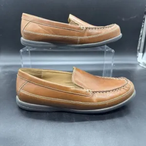 Johnston &amp; Murphy MENS Leather Loafer Size 6M BOYS TAN LEATHER SLIP-ON EUC