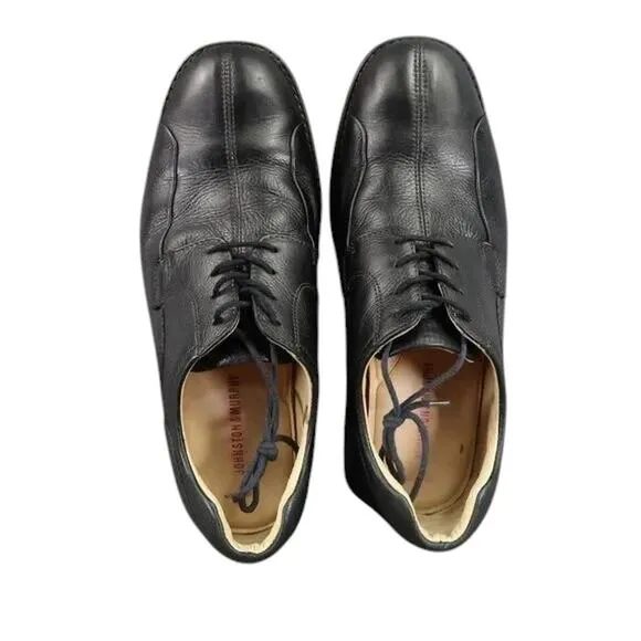 Johnston &amp; Murphy Shoes Mens 10 Oxford Derby Classic Dress Formal Event Leather