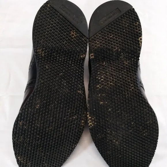 Johnston &amp; Murphy Vintage‎ Men's Golf Saddle Shoes in Mahogany and Black Size 9D