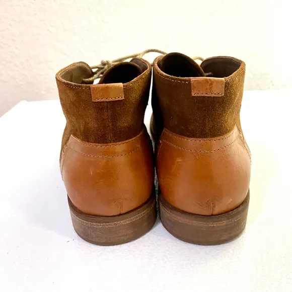 JOHNSTON&amp;MURPHY Men’s Chukka Booties Sz 9 Classic Sheepskin Boots Shoes
