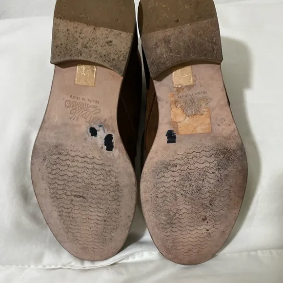 JOHNSTON&amp;MURPHY Men’s Chukka Booties Sz 9 Classic Sheepskin Boots Shoes