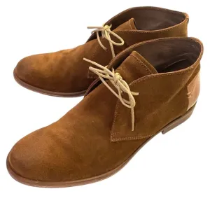 JOHNSTON&amp;MURPHY Men’s Chukka Booties Sz 9 Classic Sheepskin Boots Shoes