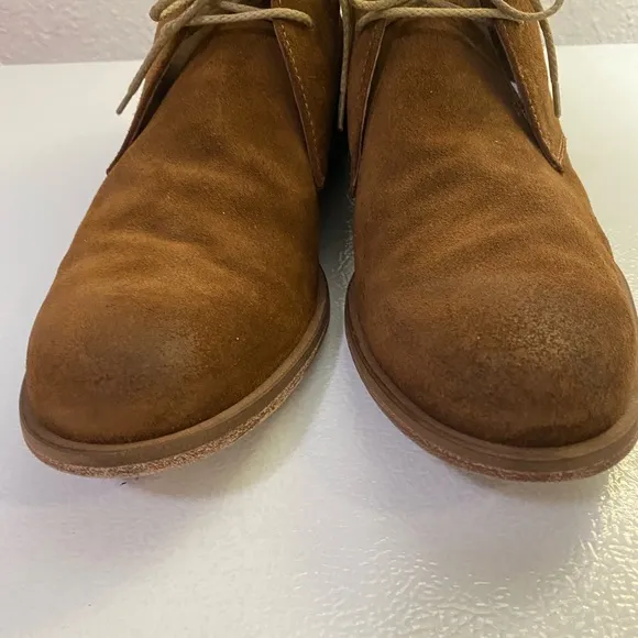 JOHNSTON&amp;MURPHY Men’s Chukka Booties Sz 9 Classic Sheepskin Boots Shoes