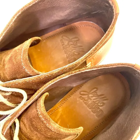 JOHNSTON&amp;MURPHY Men’s Chukka Booties Sz 9 Classic Sheepskin Boots Shoes