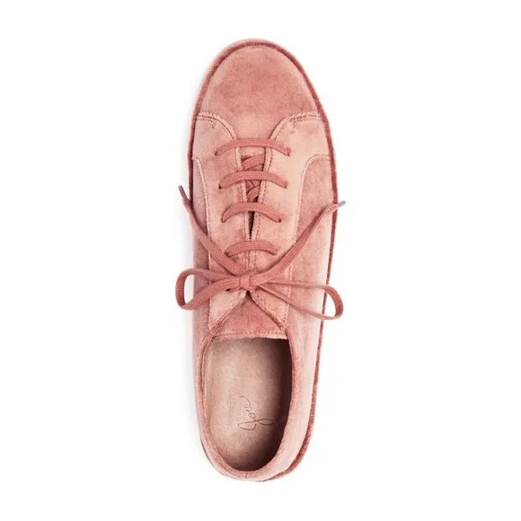 JOIE Womens Pink Daryl Round Toe Platform Lace-Up Athletic Sneakers Shoes 39