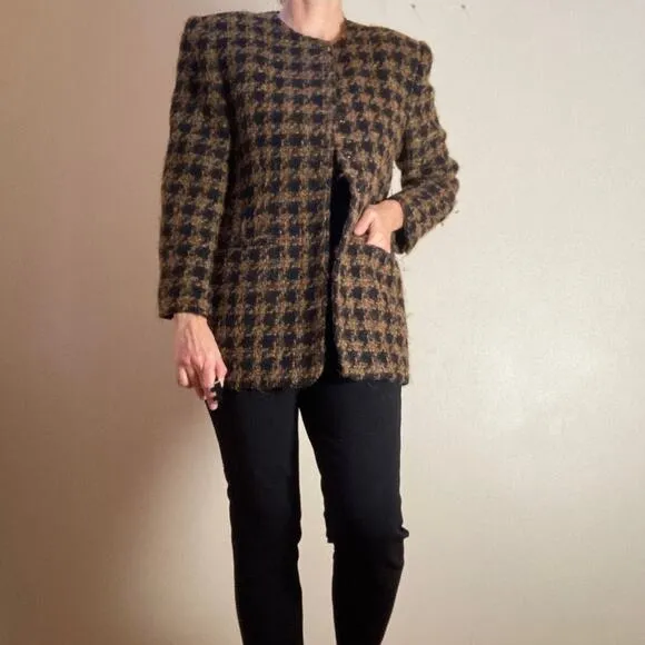 Jones New York Wool Tweed Coat Jacket ~ Sz 12 ~ Chic &amp; Now! Upper West Side
