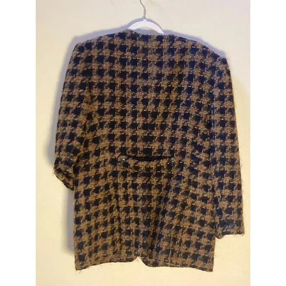Jones New York Wool Tweed Coat Jacket ~ Sz 12 ~ Chic &amp; Now! Upper West Side