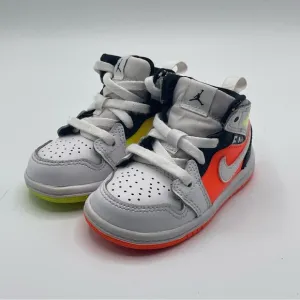 Jordan 1 Mid Notebook Hyper Crimson/Volt