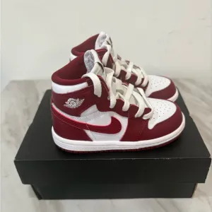 Jordan 1s High- Top Burgundy and White