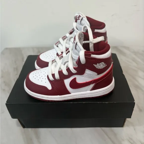 Jordan 1s High- Top Burgundy and White
