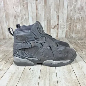 Jordan 8 Retro Cool Grey Sneakers Youth High Top Shoes 5.5Y womens 7