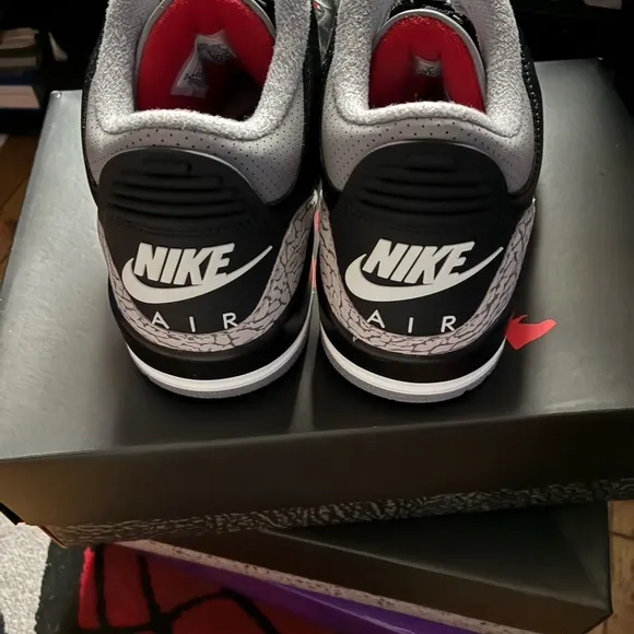Jordan Black and Gray Sneakers with Classic Basketball Silhouette