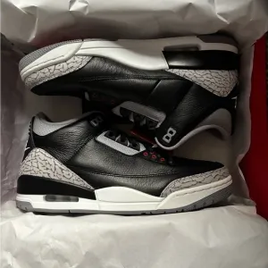 Jordan Black and Gray Sneakers with Classic Basketball Silhouette