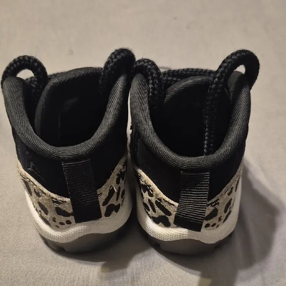 Jordan Black and White Baby High-Top Shoes