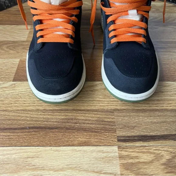 Jordan High-Top Sneakers - Black and Orange