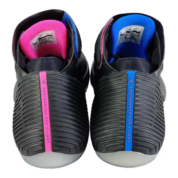 Jordan Mens Sz 9.5 Why Not Zer0.1 Black Pink Blast Signal Blue Basketball Shoes