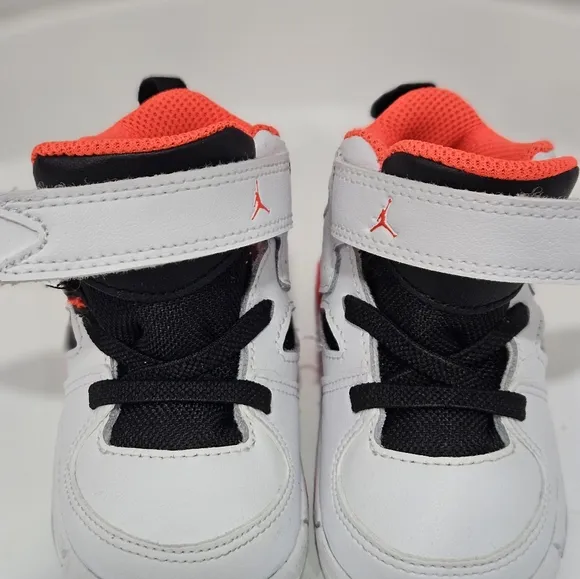 Jordan White and Black High-Top Sneakers Size 5c