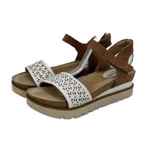 Josef Seibel Clea 09 Wedge Sandals Women's Shoes 7.5 38 Leather Platform Summer