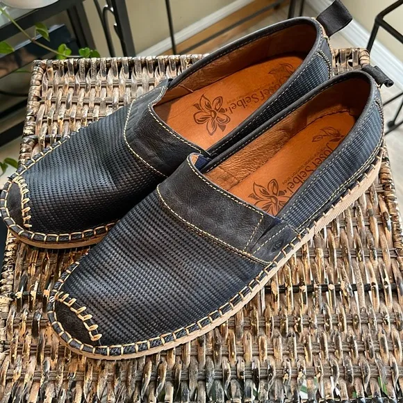 JOSEF SEIBEL Sofie 17 leather espadrille pull on loafer women’s size 10