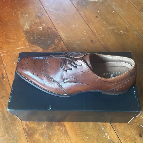 Joseph abboud dress shoes brown size 14