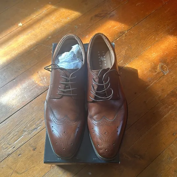 Joseph abboud dress shoes brown size 14