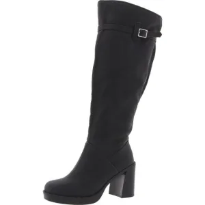 Journee Collection Womens 007829WC Black Wide Calf Manmade Mid-Calf Boots New