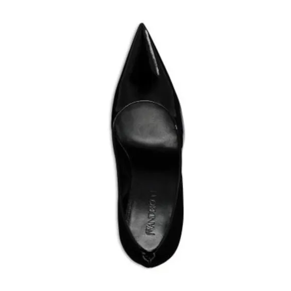 JW ANDERSON Womens Black Toe Sculpted Heel Slip On Leather Pumps Shoes 37