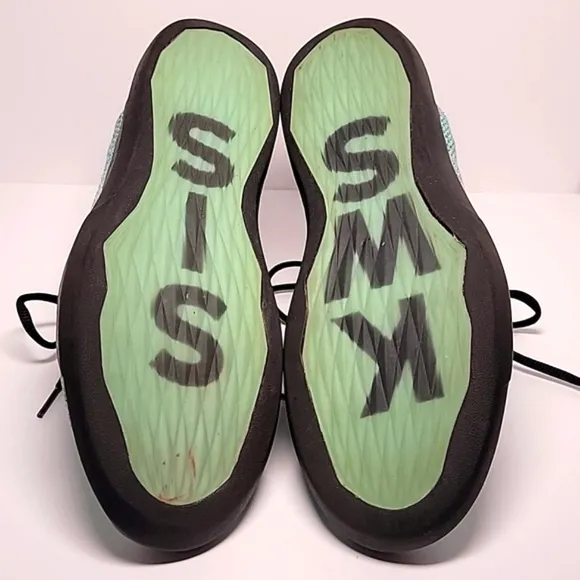 K-Swiss Gen-K Icon Tennis Shoes Sneakers Cockatoo Knit Lace-up Green Black 9