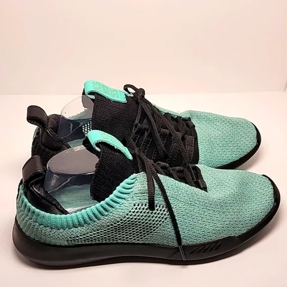 K-Swiss Gen-K Icon Tennis Shoes Sneakers Cockatoo Knit Lace-up Green Black 9