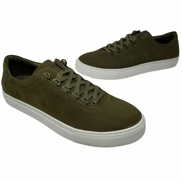 K-Swiss Mens Sneaker Shoes Green Lace Up Low Top